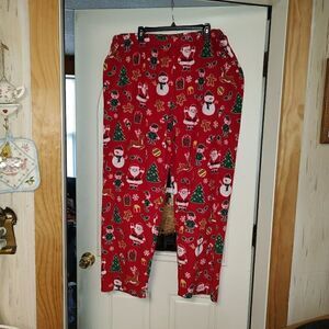 The Children's Place Red Christmas Soft Fleece Pajama Pants Women's XXXL
